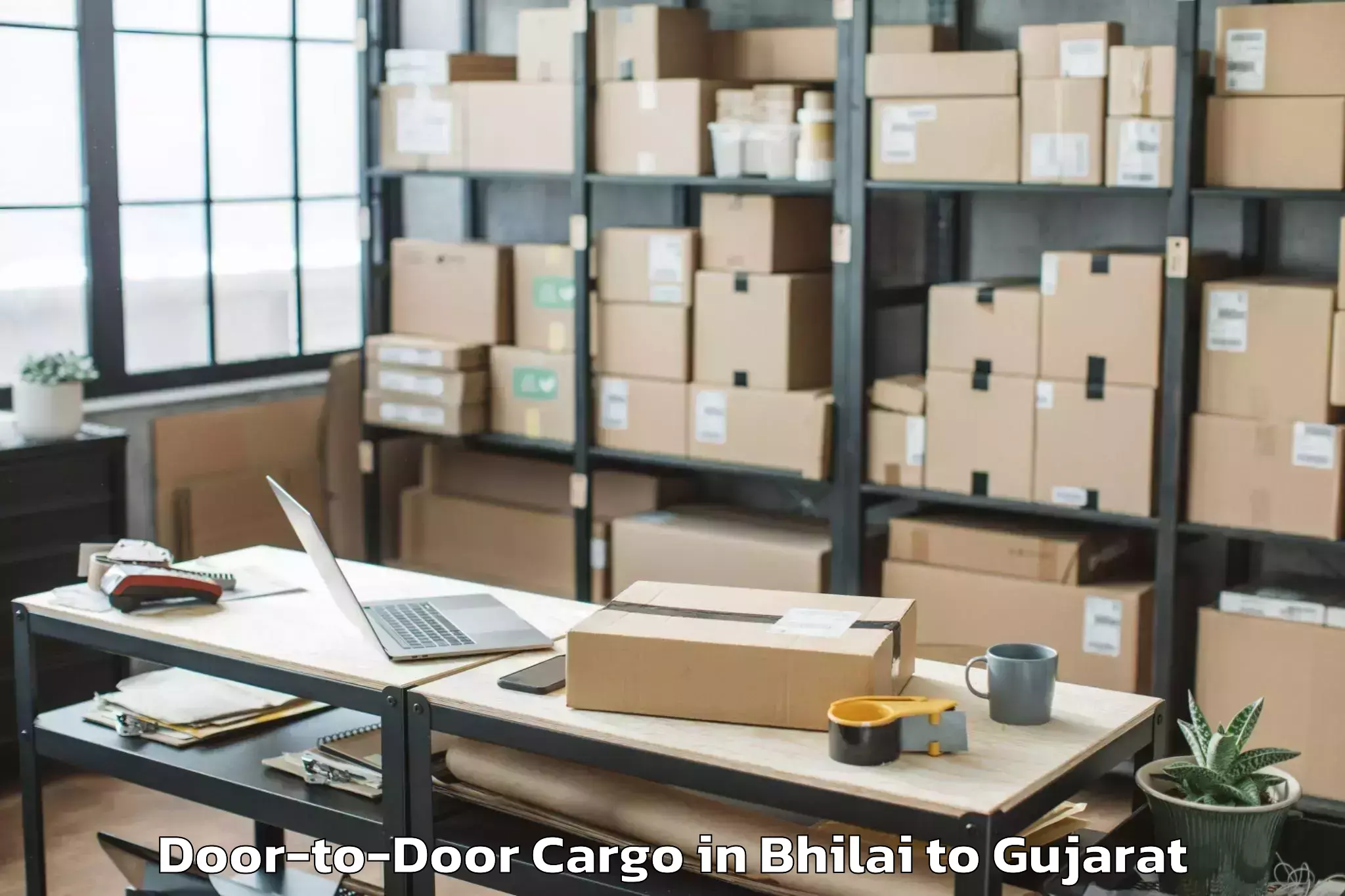 Easy Bhilai to Rajkot Door To Door Cargo Booking